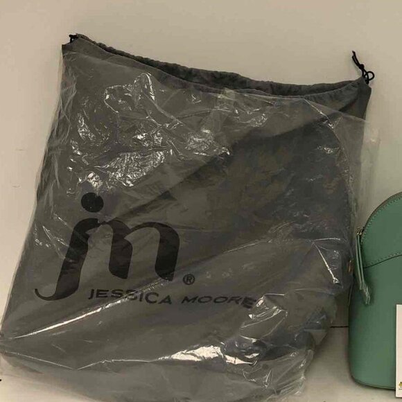 NWT Jessica Moore Floral Lined Satchel Sage w/Dustbag - Picture 6 of 6